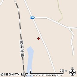 秋田県山本郡三種町森岳街道西32-2周辺の地図