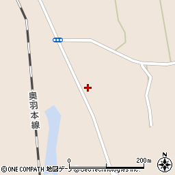 秋田県山本郡三種町森岳街道東32周辺の地図