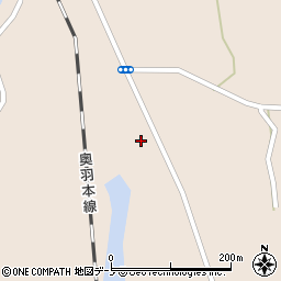秋田県山本郡三種町森岳街道西29周辺の地図