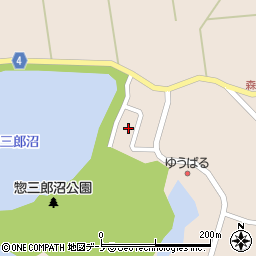 秋田県山本郡三種町森岳東堤沢周辺の地図
