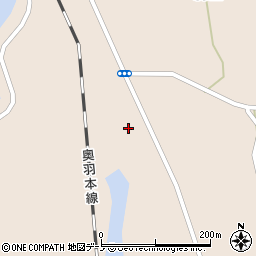 秋田県山本郡三種町森岳街道西24周辺の地図