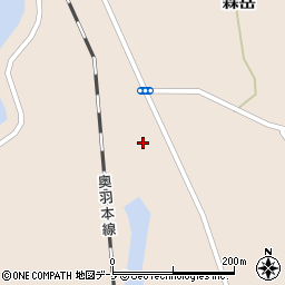 秋田県山本郡三種町森岳街道西23周辺の地図