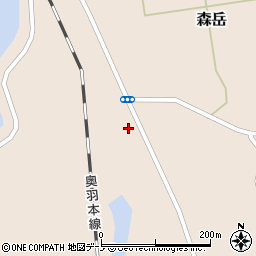 秋田県山本郡三種町森岳街道西21周辺の地図