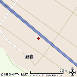 秋田県山本郡三種町森岳下谷地周辺の地図