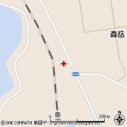 秋田県山本郡三種町森岳街道西12周辺の地図