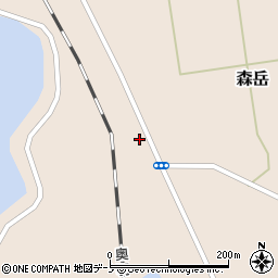 秋田県山本郡三種町森岳街道西13周辺の地図