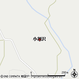 秋田県鹿角市八幡平小割沢周辺の地図