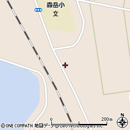 秋田県山本郡三種町森岳東囲225周辺の地図