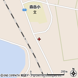 秋田県山本郡三種町森岳東囲223周辺の地図