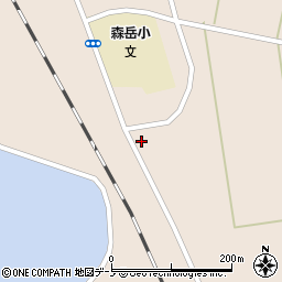 秋田県山本郡三種町森岳東囲213周辺の地図