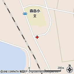 秋田県山本郡三種町森岳東囲212周辺の地図