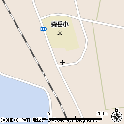 秋田県山本郡三種町森岳東囲206周辺の地図