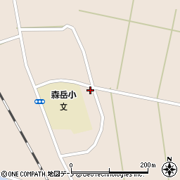 秋田県山本郡三種町森岳東囲167周辺の地図