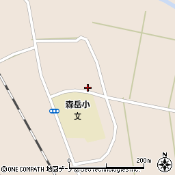 秋田県山本郡三種町森岳東囲132周辺の地図