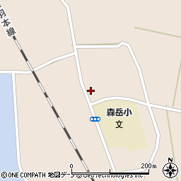 秋田県山本郡三種町森岳東囲91周辺の地図