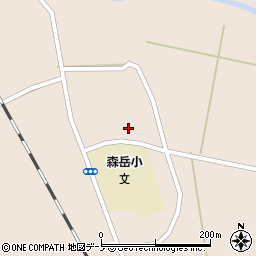 秋田県山本郡三種町森岳東囲周辺の地図