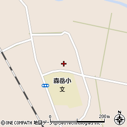 秋田県三種町（山本郡）森岳（東囲）周辺の地図