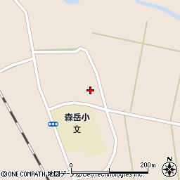 秋田県山本郡三種町森岳東囲98周辺の地図