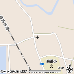 秋田県山本郡三種町森岳東囲71-2周辺の地図