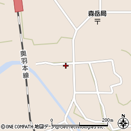 秋田県山本郡三種町森岳小狭間151周辺の地図