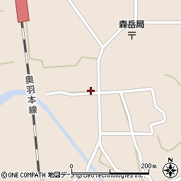 秋田県山本郡三種町森岳小狭間149周辺の地図