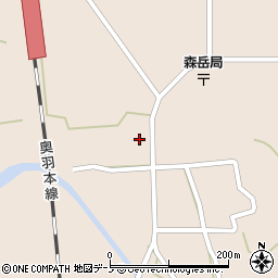 秋田県山本郡三種町森岳小狭間143周辺の地図