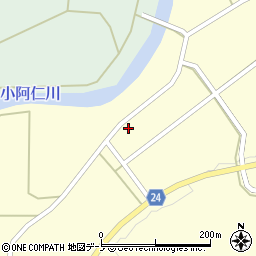 秋田県北秋田市鎌沢地蔵岱49周辺の地図