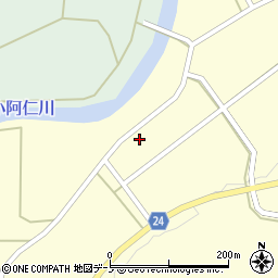 秋田県北秋田市鎌沢地蔵岱55周辺の地図