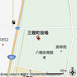 秋田県三種町（山本郡）周辺の地図
