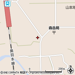 秋田県山本郡三種町森岳小狭間125-14周辺の地図