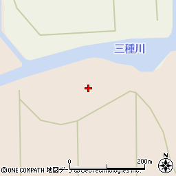 秋田県山本郡三種町森岳船沢周辺の地図