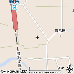 秋田県山本郡三種町森岳小狭間125-12周辺の地図