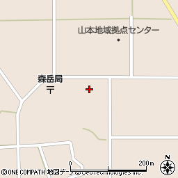 北都銀行山本 ＡＴＭ周辺の地図