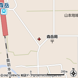 秋田県山本郡三種町森岳小狭間125-8周辺の地図