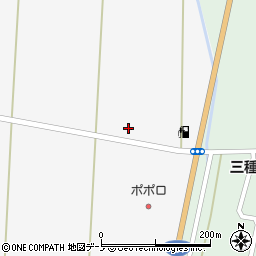 秋田県山本郡三種町浜田上谷地周辺の地図