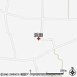 秋田県山本郡三種町浜田後野102周辺の地図