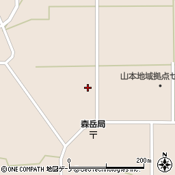 秋田県山本郡三種町森岳町尻周辺の地図