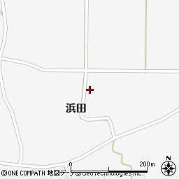 秋田県山本郡三種町浜田後野88周辺の地図
