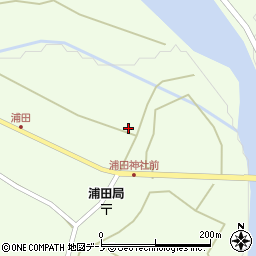 秋田県北秋田市浦田金倉岱周辺の地図