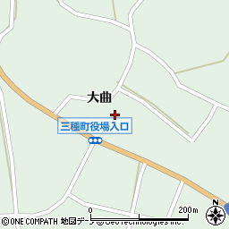 秋田県山本郡三種町鵜川周辺の地図