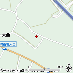 秋田県三種町（山本郡）鵜川（大曲家の上）周辺の地図