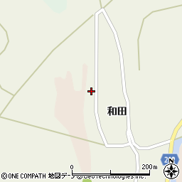 秋田県山本郡三種町豊岡金田和田188周辺の地図
