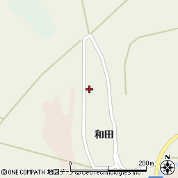 秋田県山本郡三種町豊岡金田和田189周辺の地図