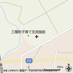 秋田県山本郡三種町豊岡金田森沢周辺の地図