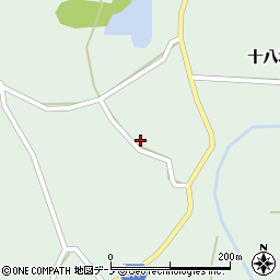 秋田県山本郡三種町鵜川十八坂199周辺の地図