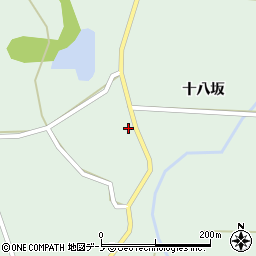 秋田県山本郡三種町鵜川十八坂196周辺の地図