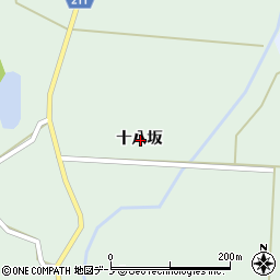 秋田県山本郡三種町鵜川十八坂周辺の地図