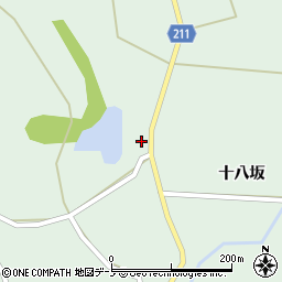 秋田県山本郡三種町鵜川十八坂29周辺の地図