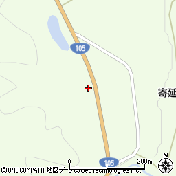 秋田県北秋田市浦田（寄延街道上）周辺の地図