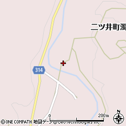 秋田県能代市二ツ井町濁川菅ノ沢周辺の地図